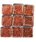 Carrés de Verre Pailletés