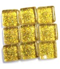 Carrés de Verre Pailletés