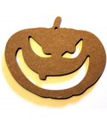 Support en bois - Citrouille d'Halloween 